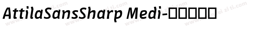 AttilaSansSharp Medi字体转换